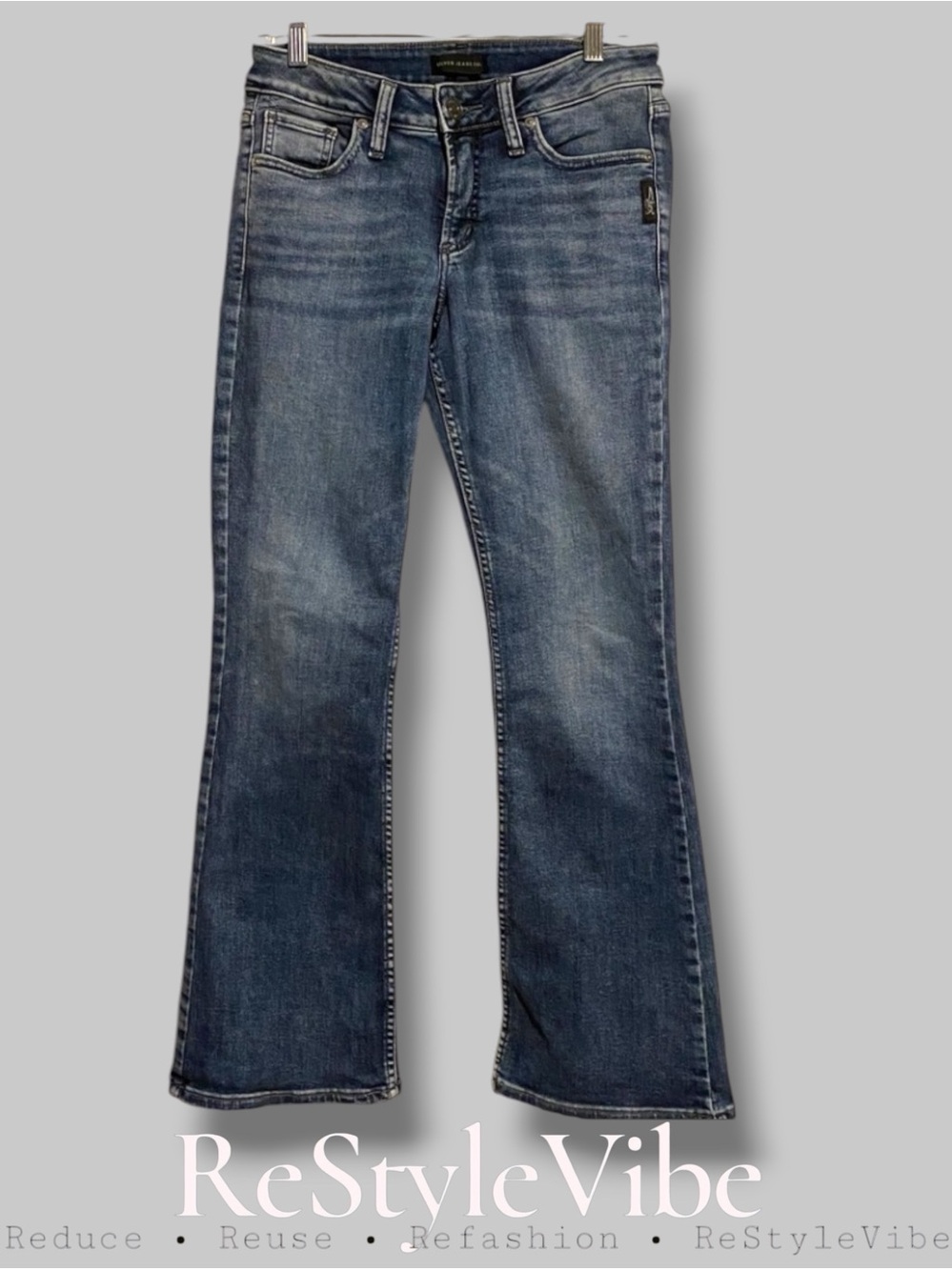 Silver Jeans Women’s Size 26x31 Denim Jean Suki Bootcut Fit Style Stretch Mid